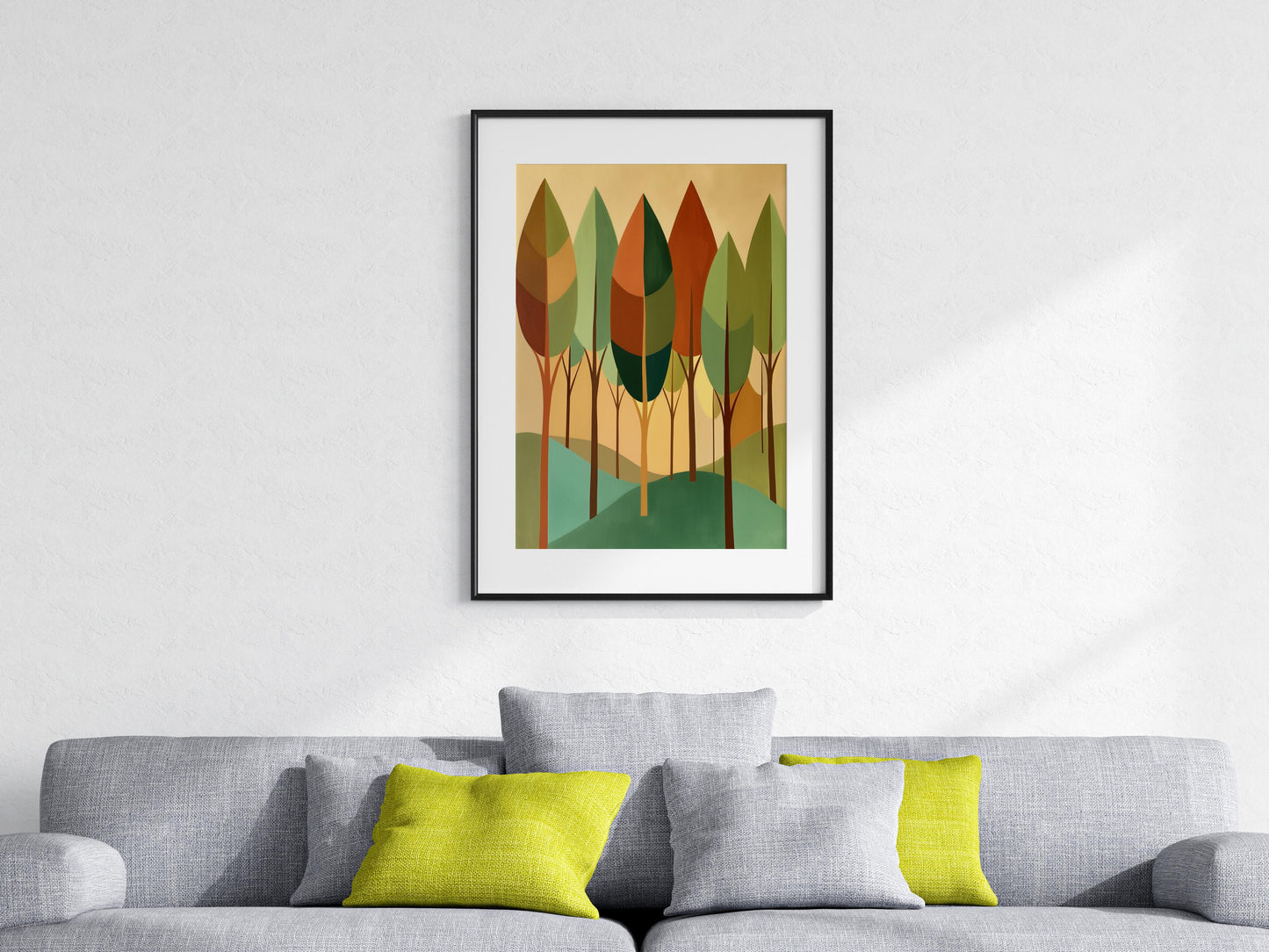 Forest Murmurs- Cubism, Geometric Abstraction, Spanish Art, Retreat, Nature