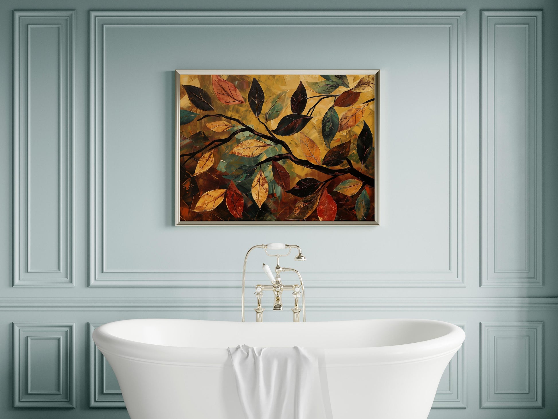 Whisper of the Forest- African Modernism, Diversity, Autumn colors, Design, Geometry