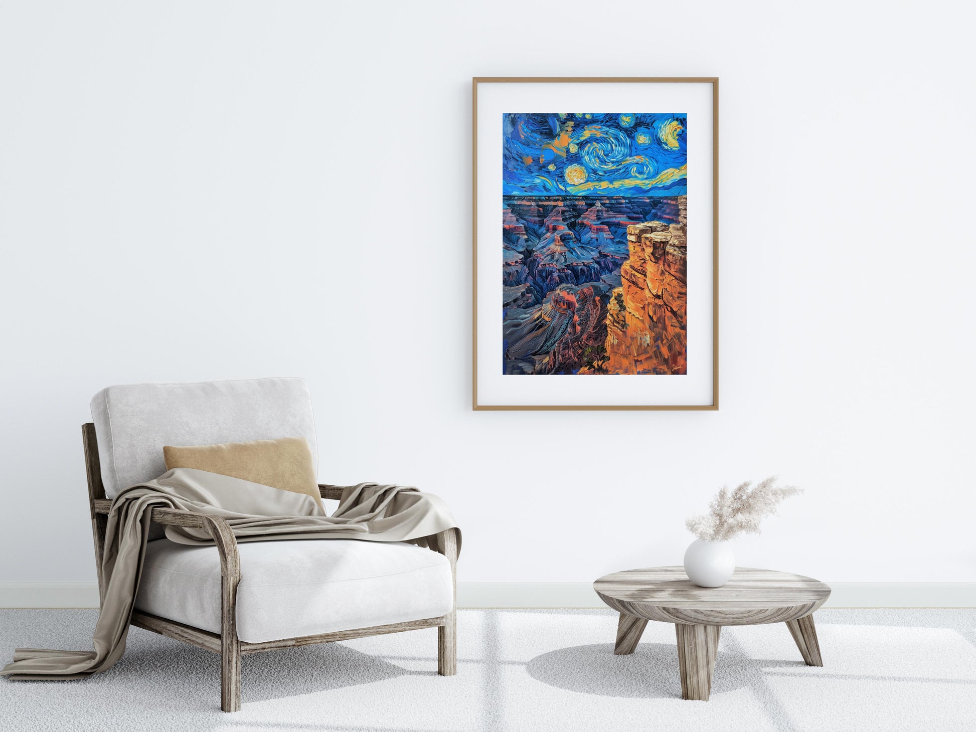 Celestial Swirl Above the Grand Canyon- America, Mystic, Emotion, Wall decor, Impressive