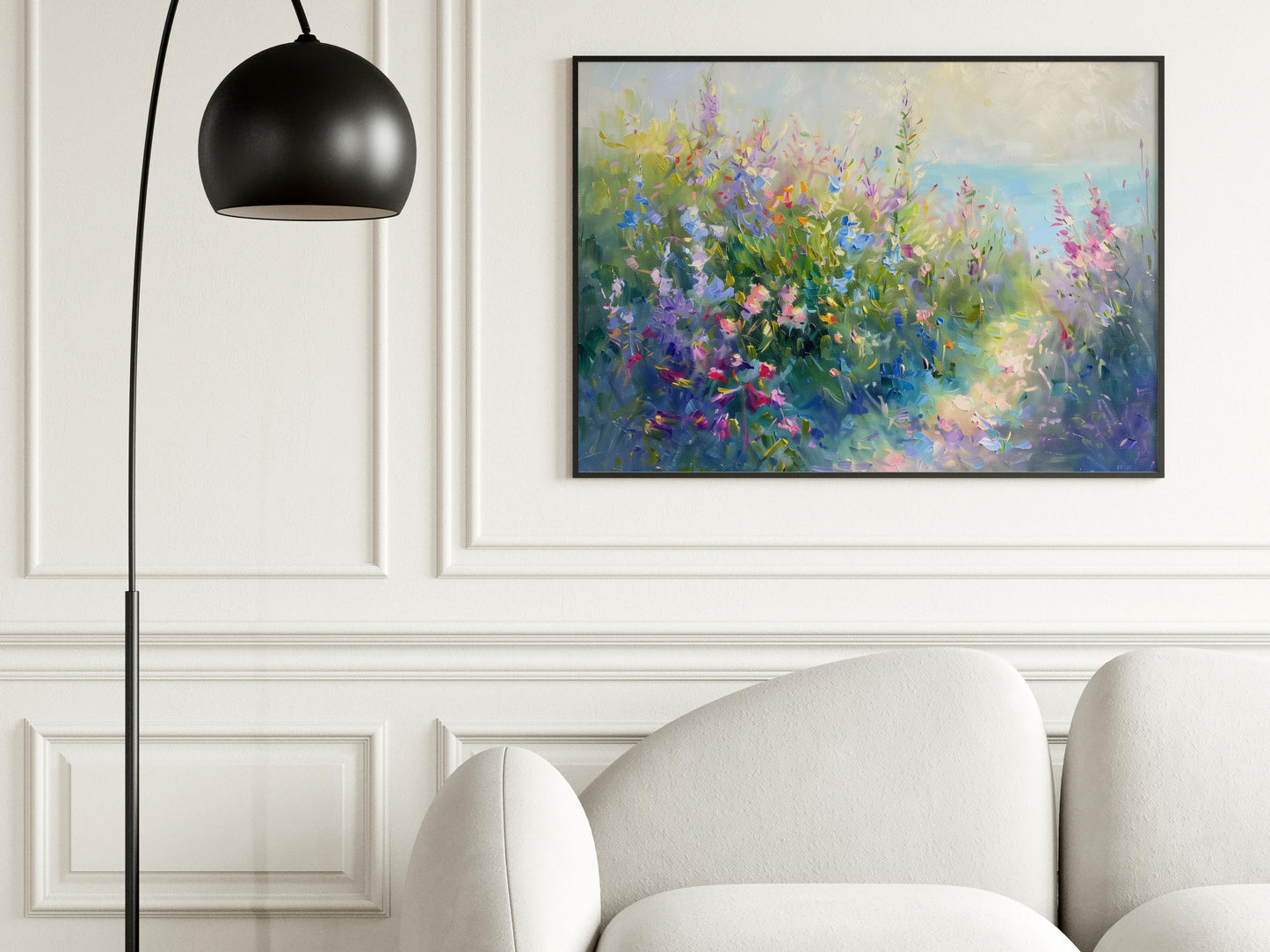 Sunlit Flower Meadow- Flowers, Lightness, Joy, Impressionism, Dynamics