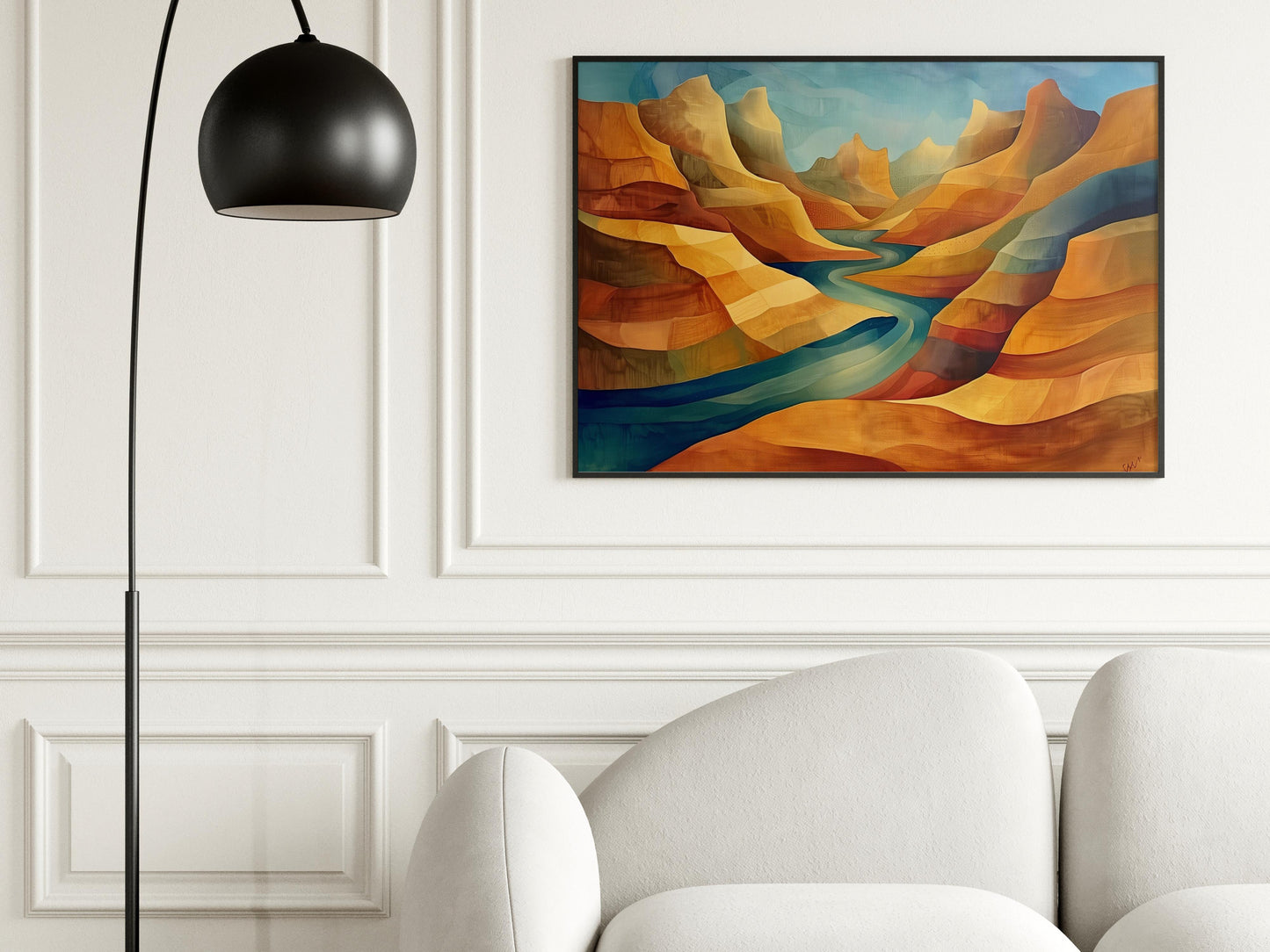 Whisper of the Gorge - Eloise Belmonte- abstract art, three-dimensionality, creative gift idea, French artist, wall decoration