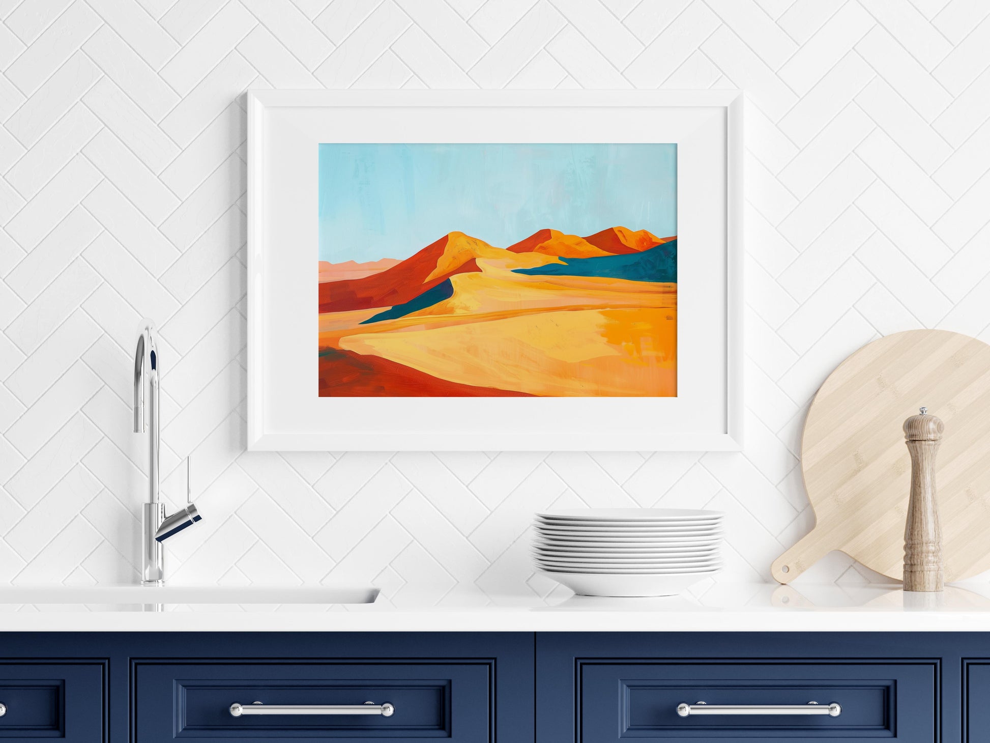 Impressions of the Sahara Desert- Trendy, Geometry, Modern, Home decor, Desert landscape