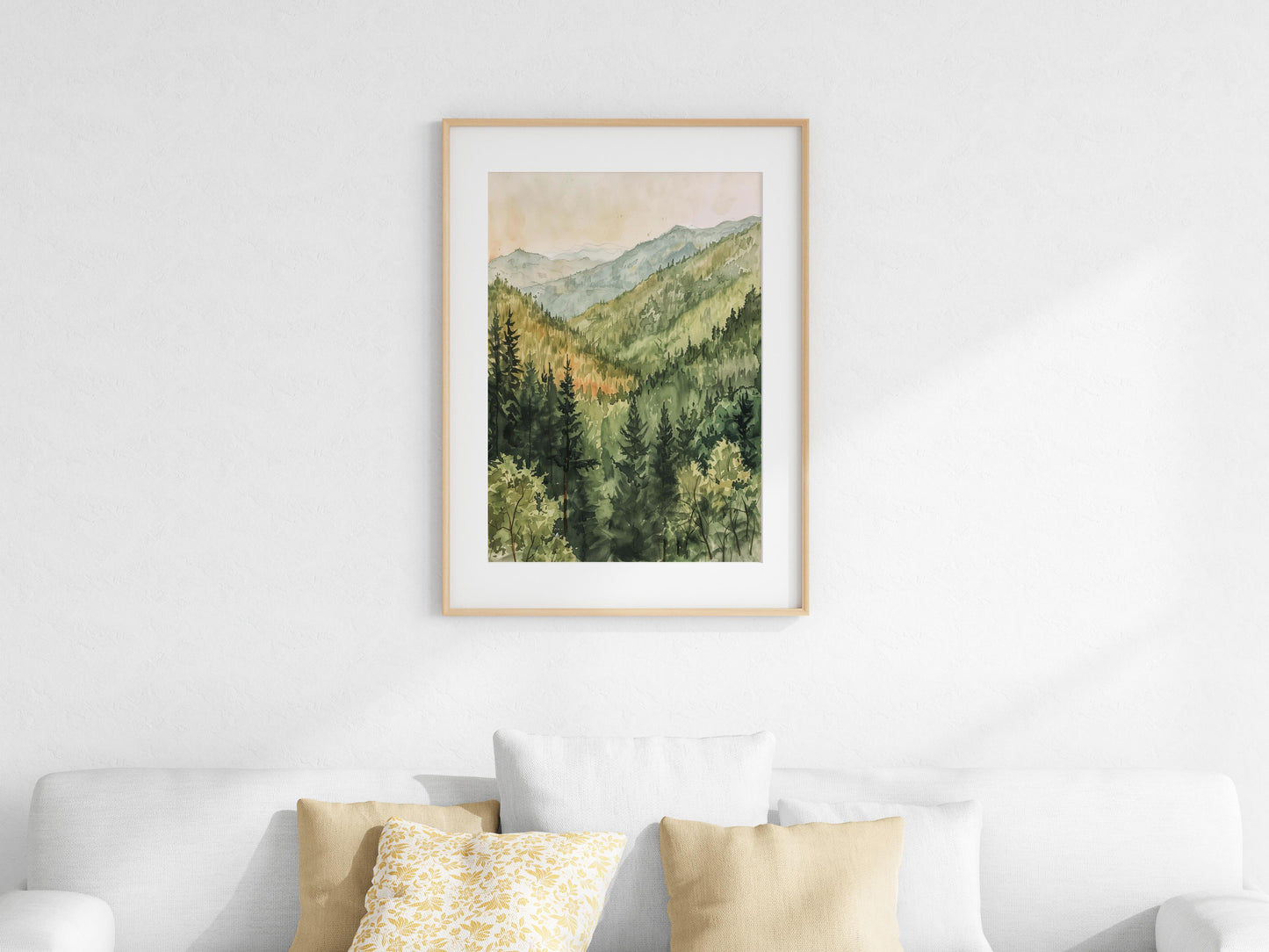 Dawn in the Mountain Forest- Gift Idea, Attention to Detail, Home, Ink, Kyoto