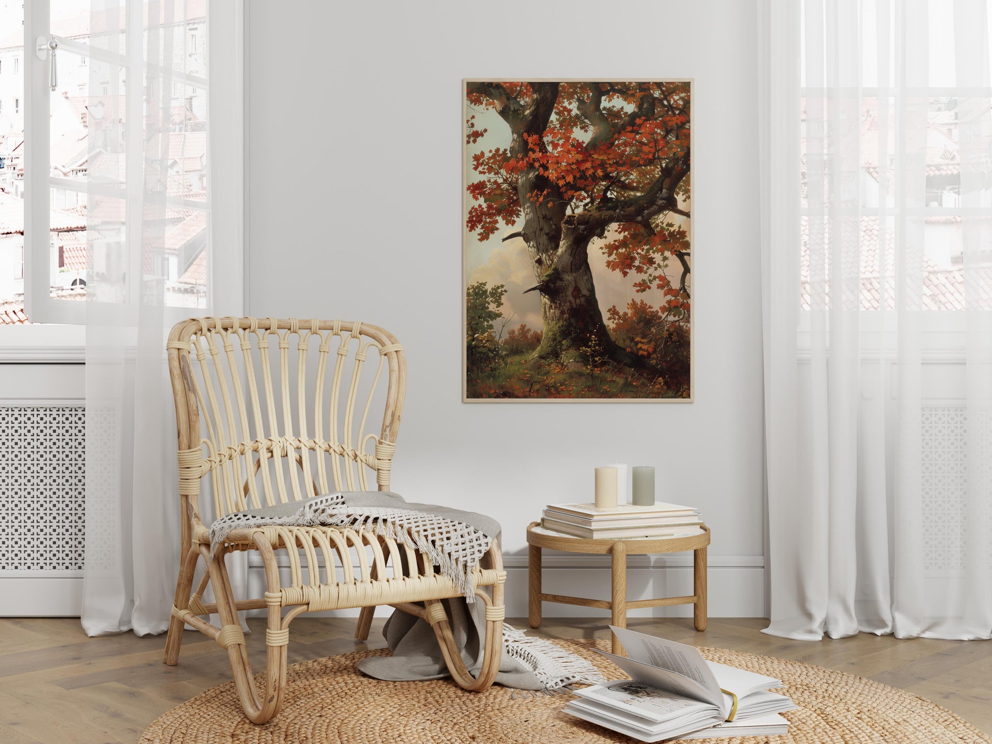 Autumnal Flame Brilliance- Nature Lovers, Wall Art, Banff, Autumn Decor, Autumn Colors