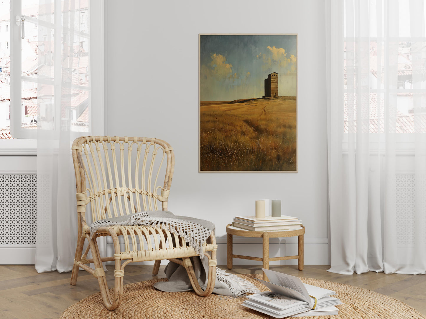 Vastness- Idyll, Agriculture, Timelessness, Serenity, Sky panorama