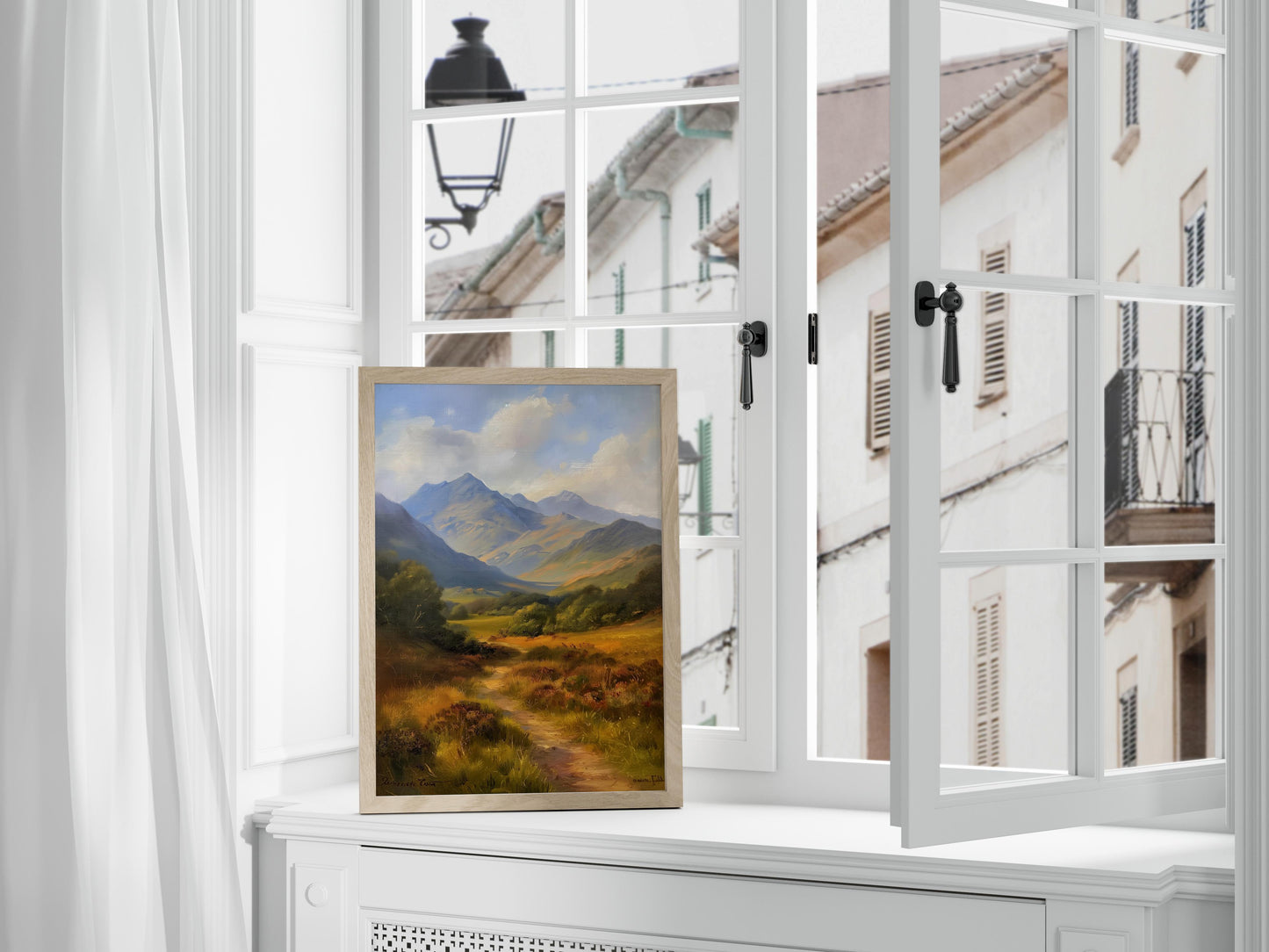 Schottisches Hochland im sanften Licht- Mariana Silvers, gallery, home decor, mountains, landscape painting