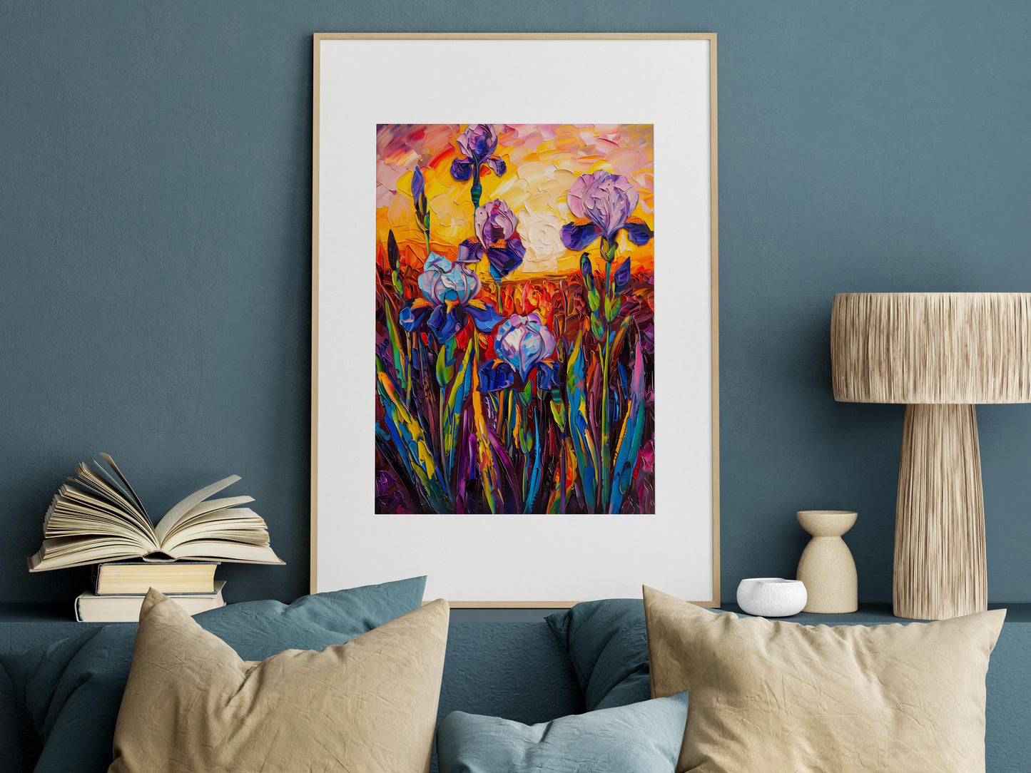 Vibrant Twilight- Interior Design, Nature Art, Impressionism, Modern, Collectible