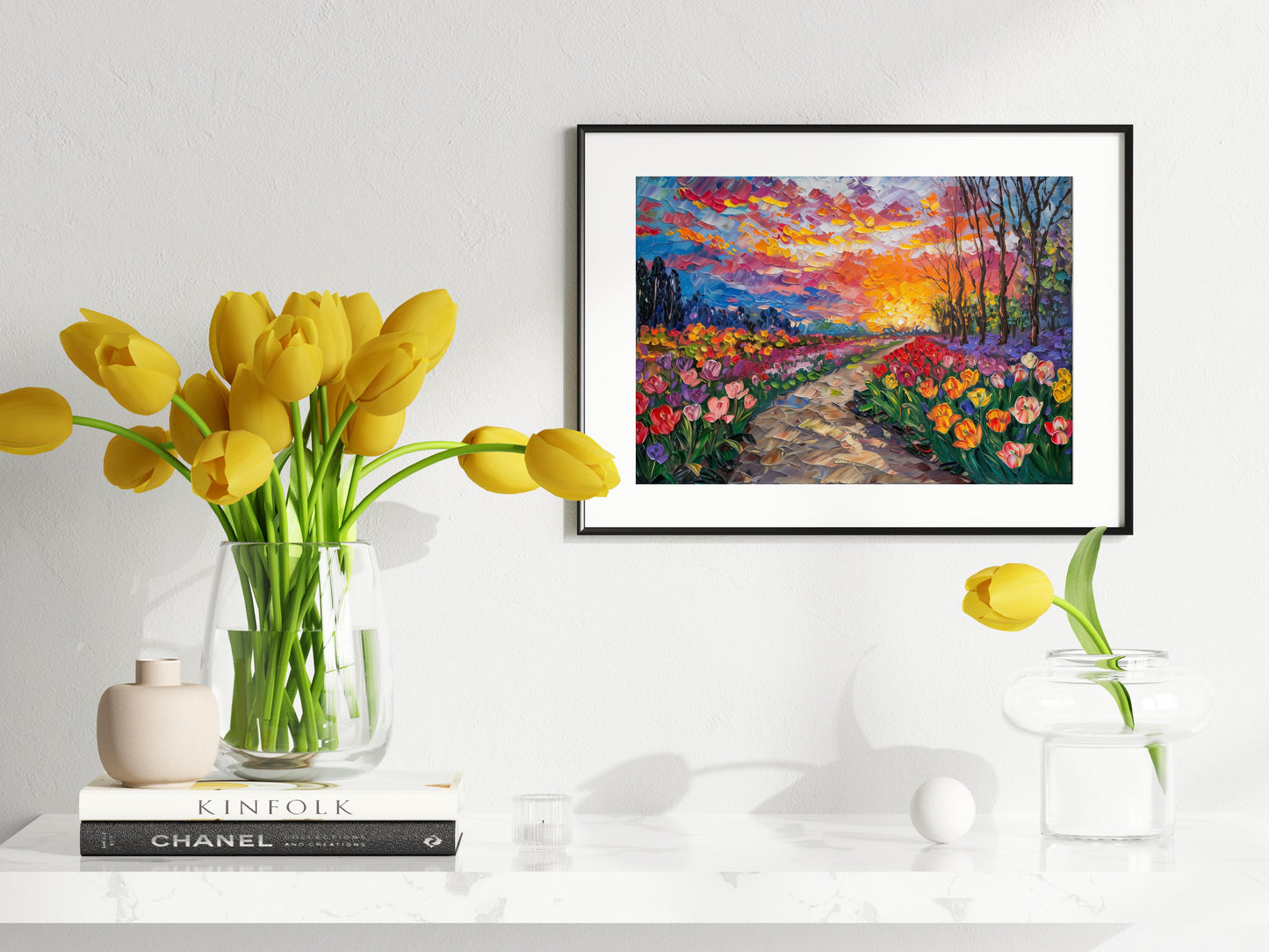 Frühlingspracht in Keukenhof- sunset, art collection, colorful flowers, spring, expressive