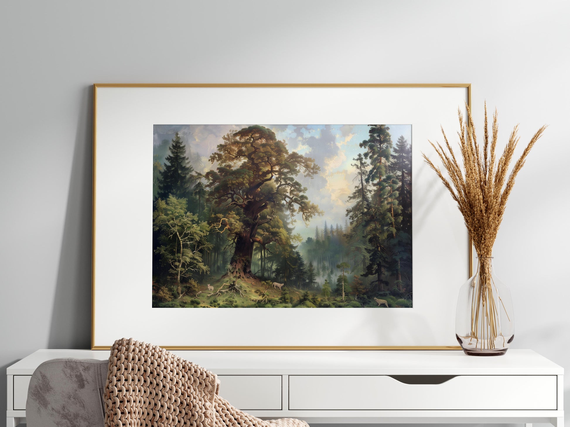 Morgendämmerung im Bayerischen Wald- canvas print, art print, fog, Evan Tremblay, wilderness