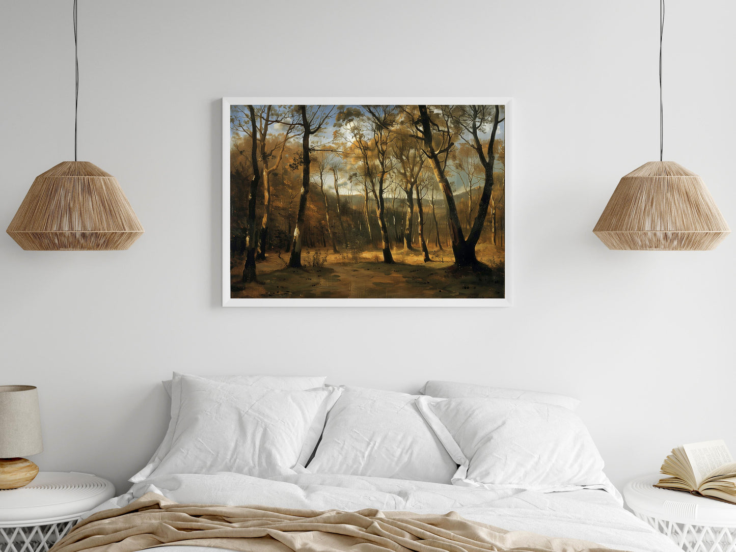 Herbstlicher Zauber im Eifel Nationalpark- Herbstwald, Fotorealismus, Landschaftsmalerei, Kunstdruck, Eifel