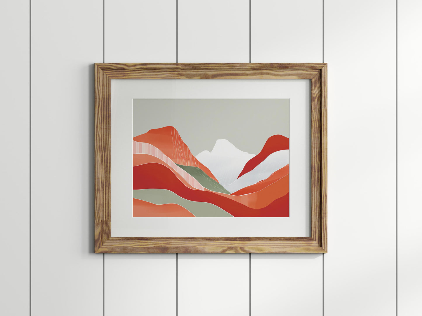 Yosemite Dawn- Eldon Peak, Geometric Art, Valley, Modern Aesthetics, Mountain Landscape