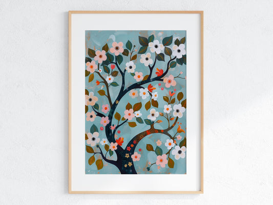 Spring Blossoms - A Tribute to Nature by Eloise Belmonte- French countryside, fine arts, harmonious blend, minimalist, unique style