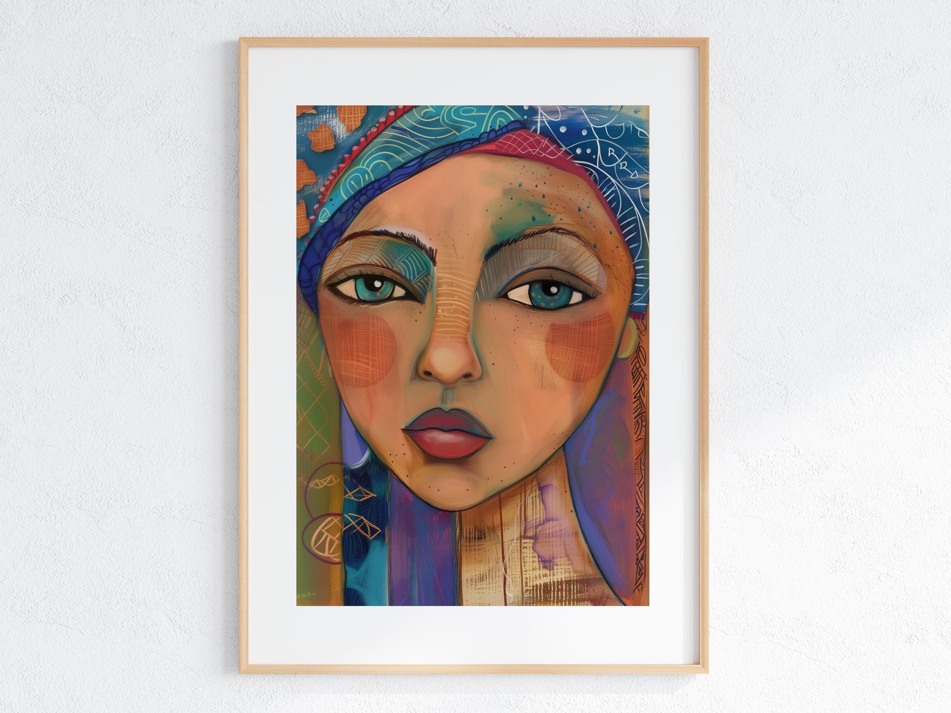 Soulful Encounter - The Portrait of Leila Abeni- Color Palette, Leila Abeni, Stylization, Abstraction, Geometry