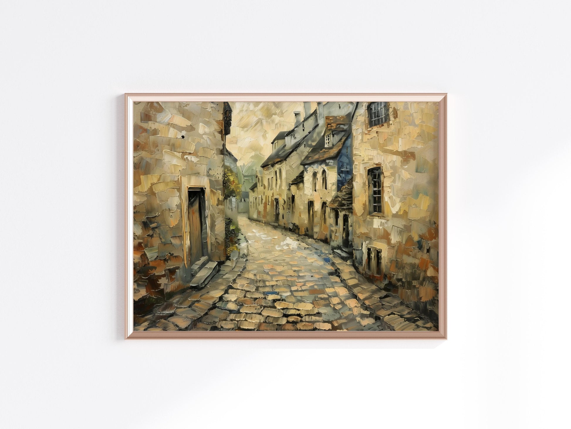 Timeless Alleys: A Walk Through History- Modernism, Realism, Cobblestone, Mexico, Cityscape