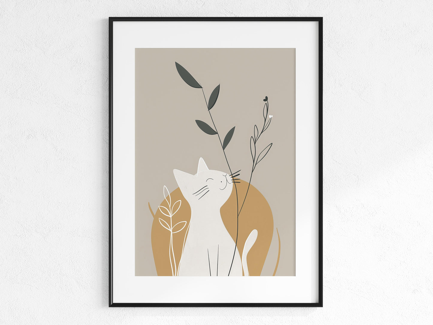 Gentle Playfulness- Art Print, Italy, Geometry, Inner Peace, Cat