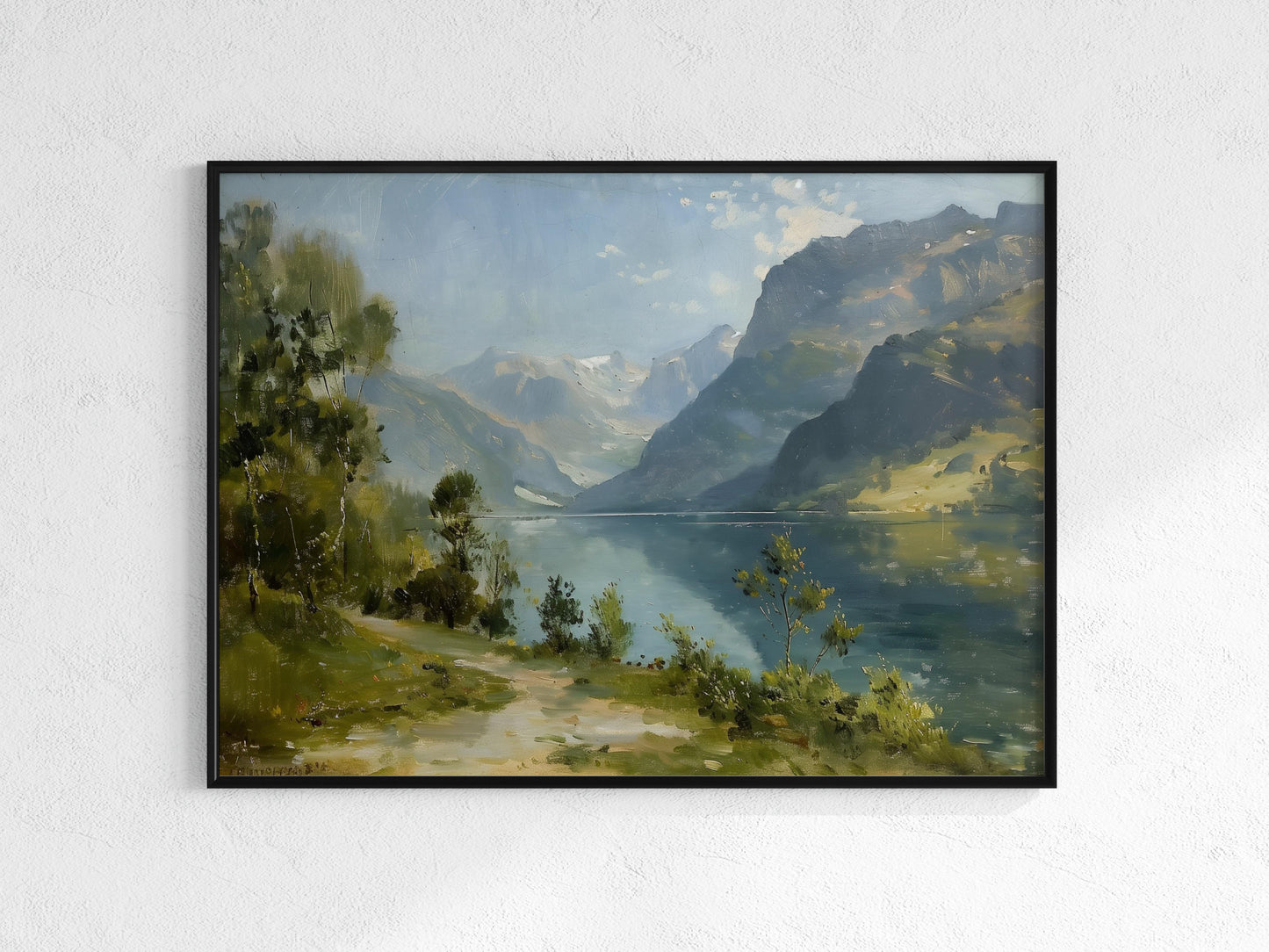 Eternal Rest of the Norwegian Fjords- landscape, nature, art print, water, Norway