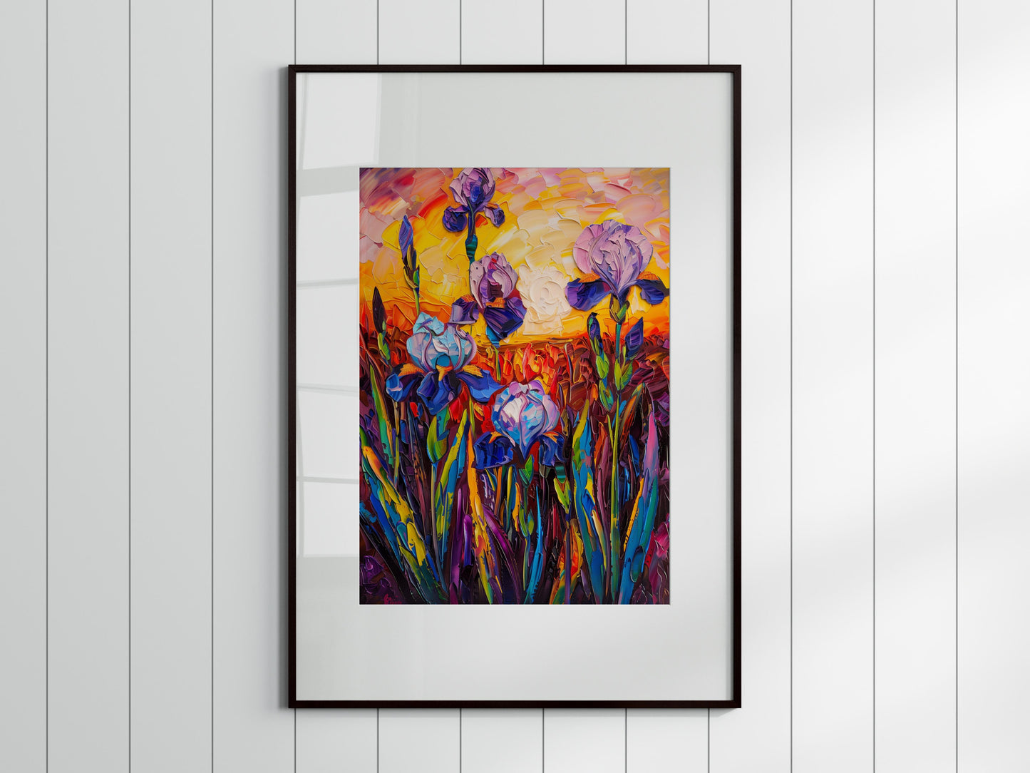 Vibrant Twilight- Floral, Modern, Collectible, American Artist, Vibrant Colors